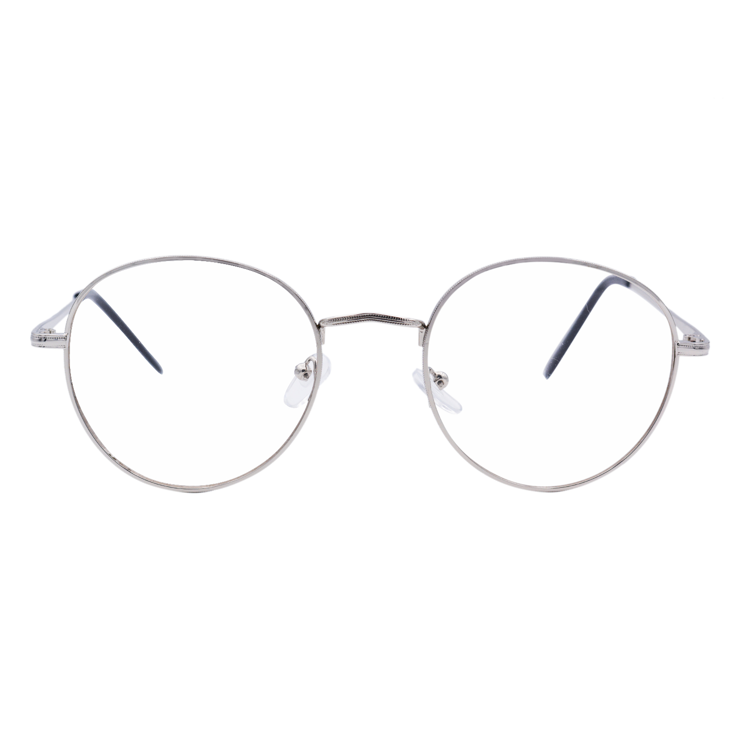 clear lens round frame glasses